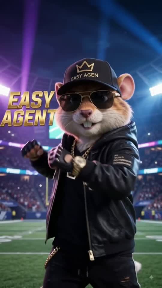 Easy Agent mascot promotional film poster